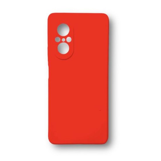 Capa de Silicone com Moldura de Câmera para Huawei Nova 9 SE Vermelho